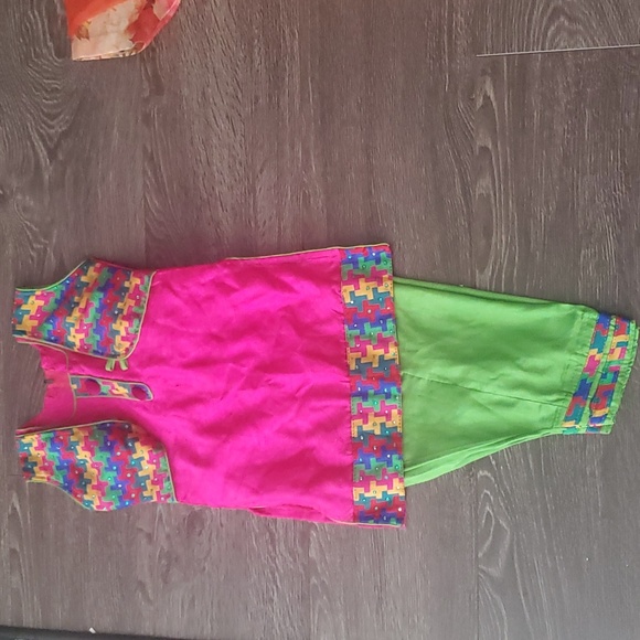 🇮🇳 Toddler Girls Salwar Kameez Indian Clothing - Traditional outfits 3 Sets - Picture 3 of 10